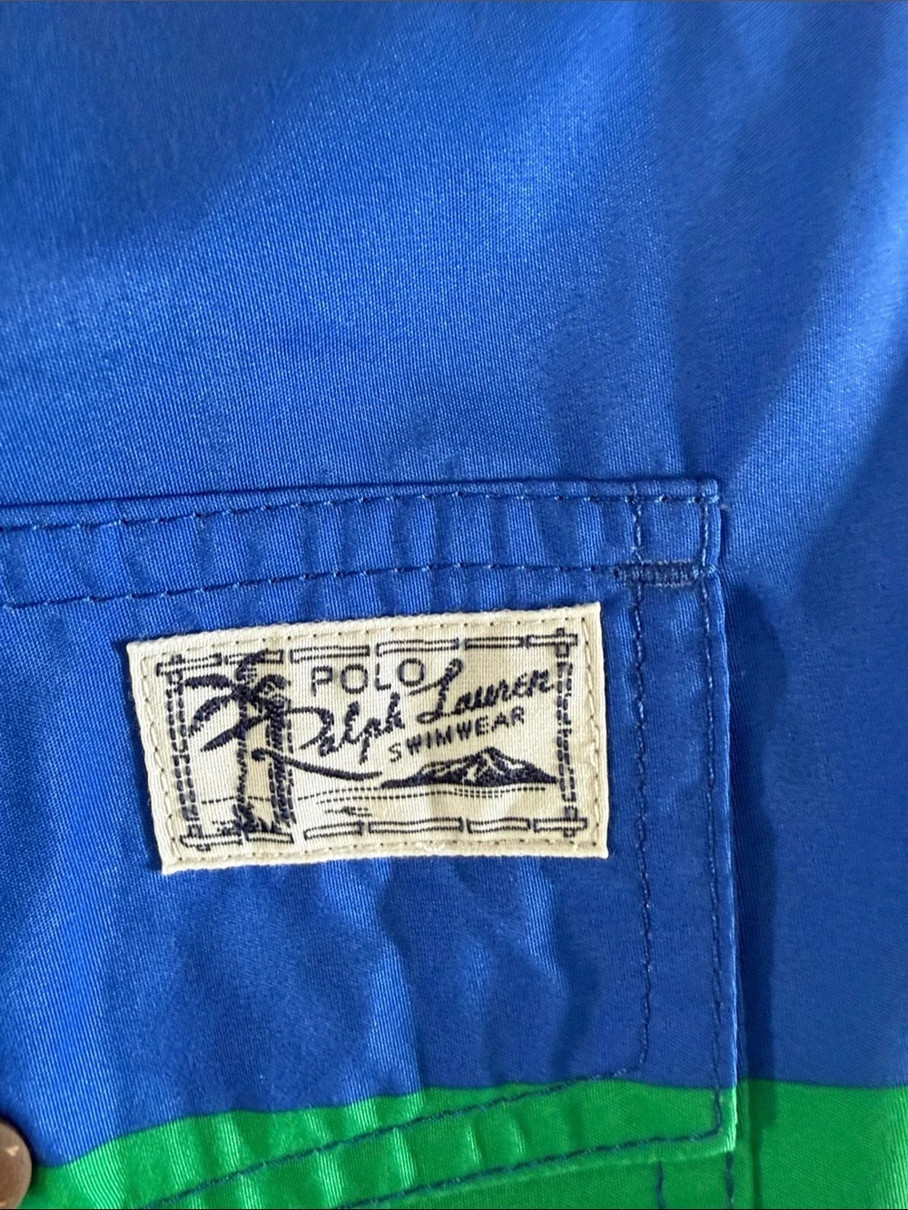 Polo by Ralph Lauren Blue Multicolor Striped Men’s Swim Shorts